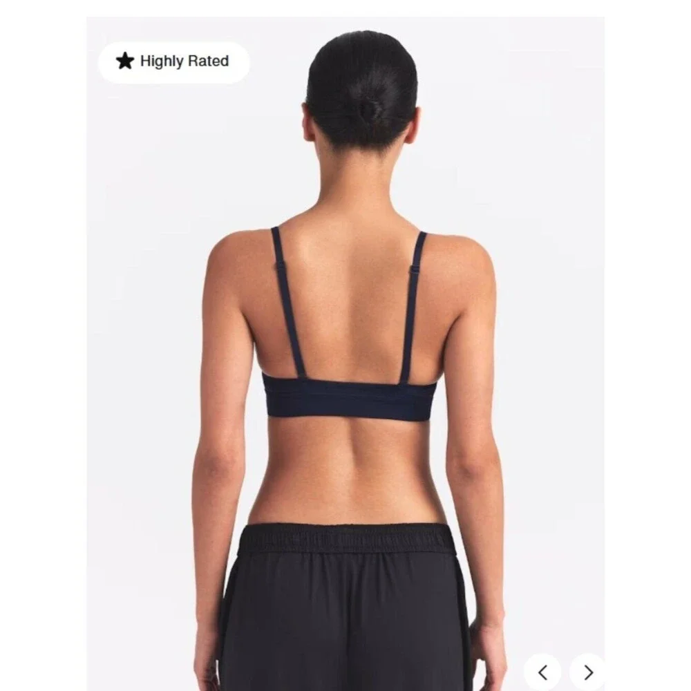 NEW NikeSKIMS Shine Triangle Bra Obsidian Black Large Nike SKIMS NWT